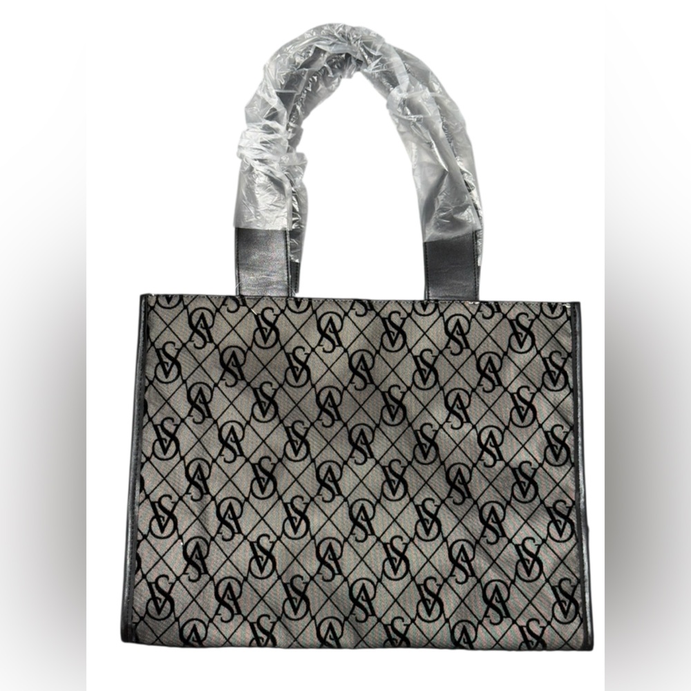 Victoria's Secret Black and Silver Tote